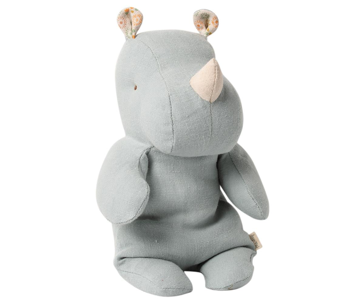 Maileg Small sarvikuono Blue Grey