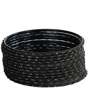 Rannekoru Black Glitter setti