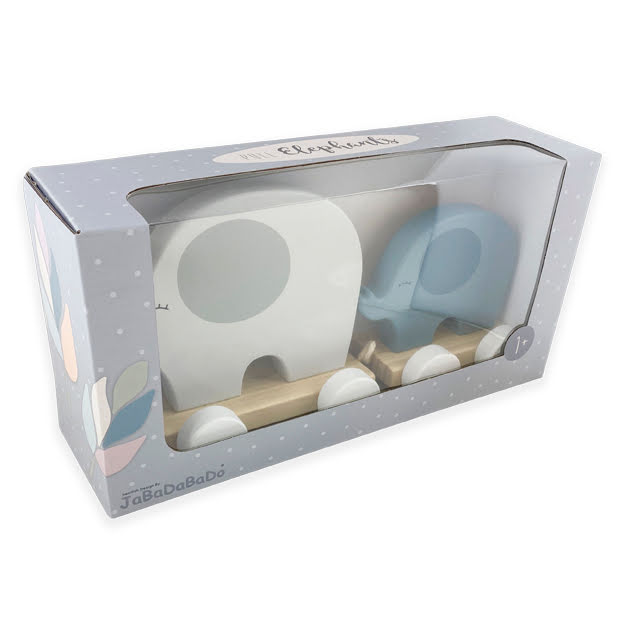 Puinen elefantti vetolelu harmaa