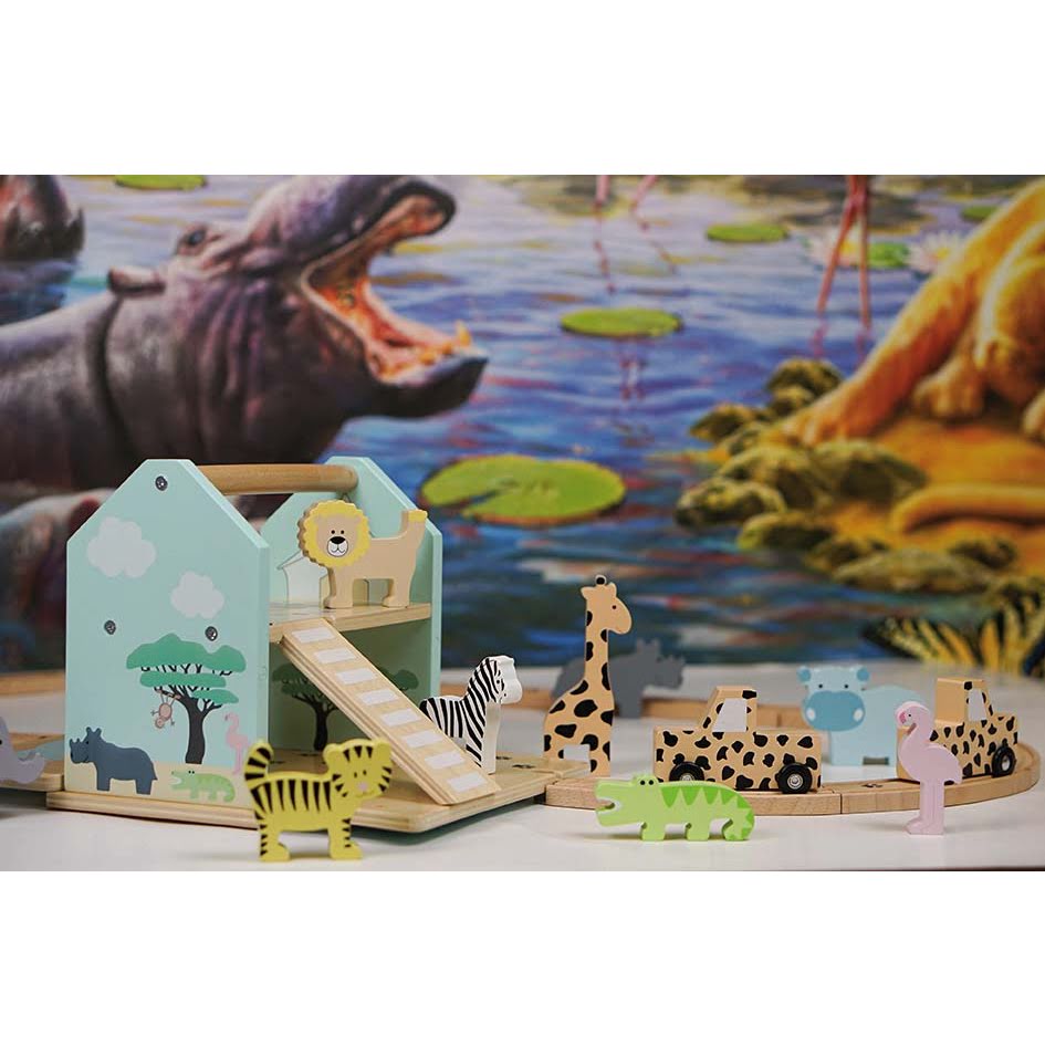 Puinen junarata Safari