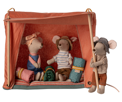 Maileg Happy Camper-teltta hiirelle